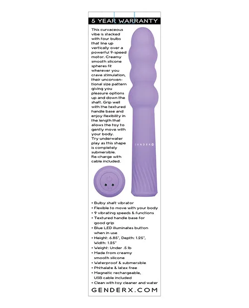 Evolved Novelties INC Vibrators Gender X Bumpy Ride Purple