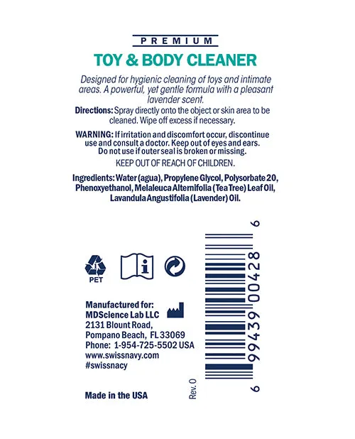 MD Science Lab Vibrators Toy Body Cleaner 1 Oz