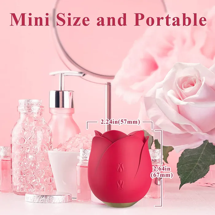 Rose Clitoral Nipple Mini Size Tapping Stimulator Sohimi Female Sex Toys