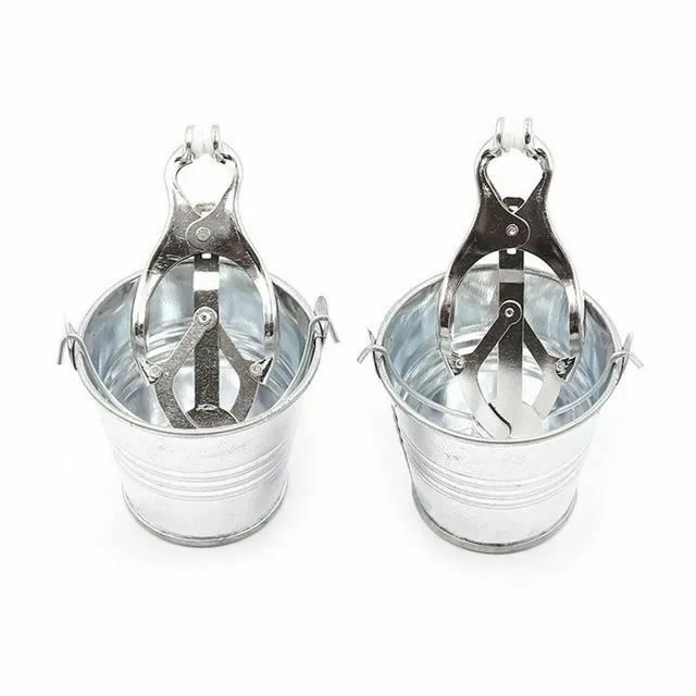 House of Dasein Couples Nipple Clitoral Toys Bucket Weight Nipple Clamps Genital Torture Breast Play Bondage