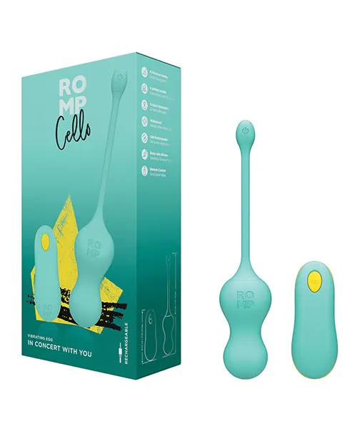 Romp Female Sex Toys ROMP Cello Rechargeable RC Silicone GSpot Egg Vibrator