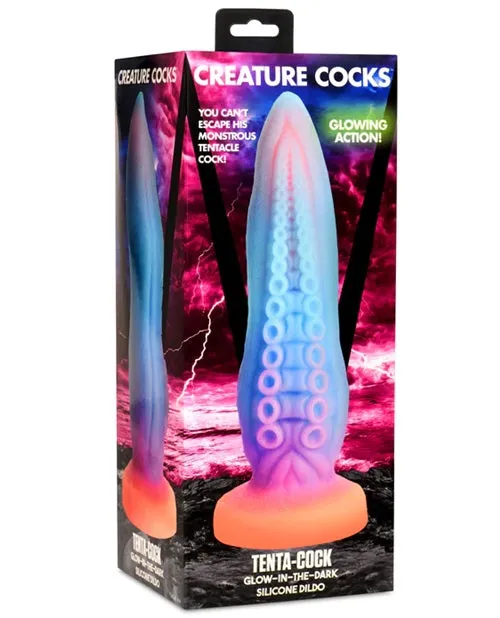 XR Brands Dildos Creature Cocks TentaCock Glow in the Dark Silicone Dildo 95in