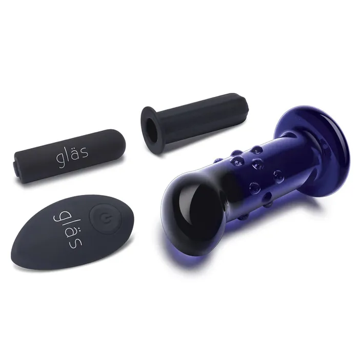 Anal ELECTRIC NOVELTIES GLAS 4 INCH RECHARGEABLE DOTTED PSPOT PLUG
